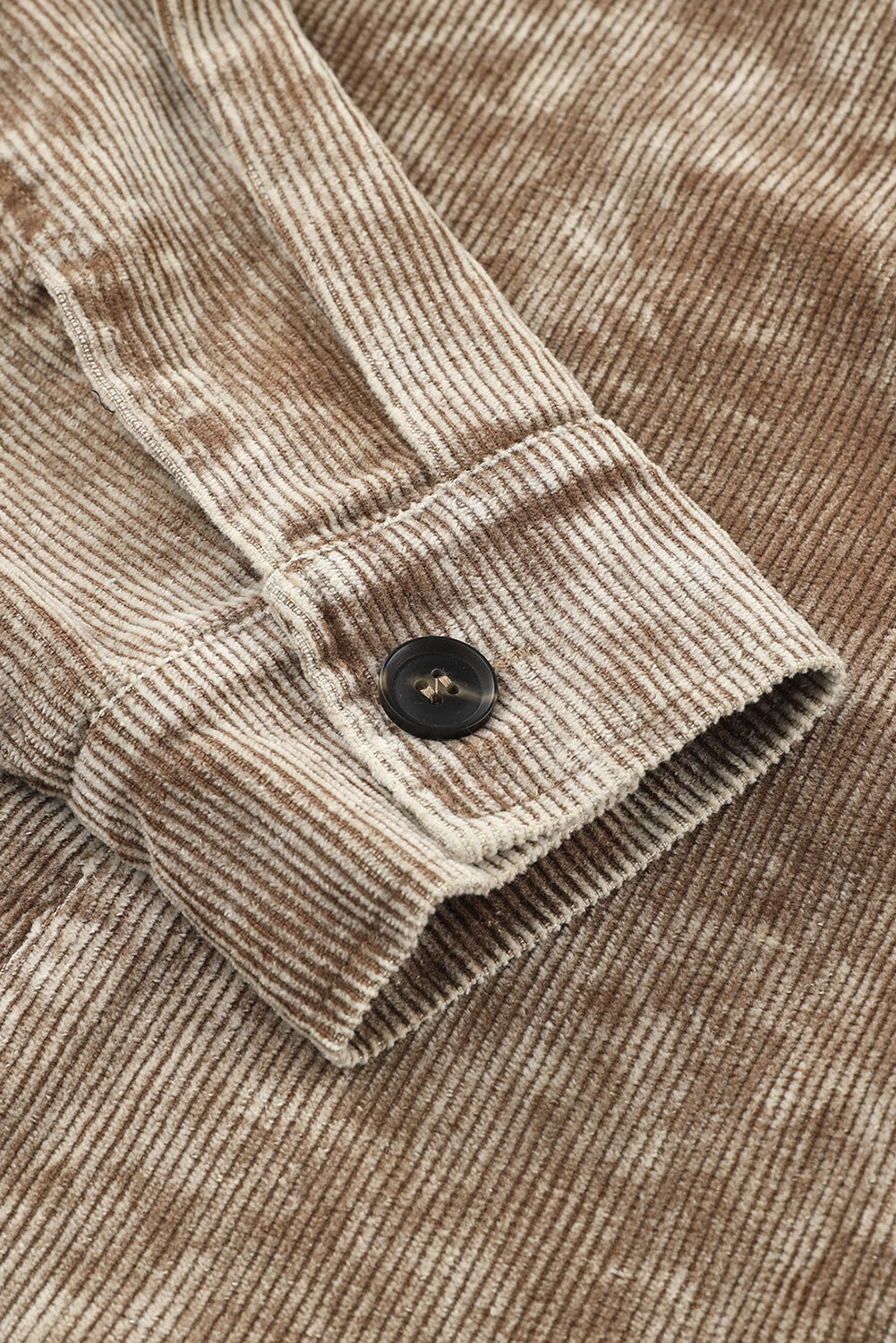 Black Vintage Distressed Mineral Wash Oversized Shacket