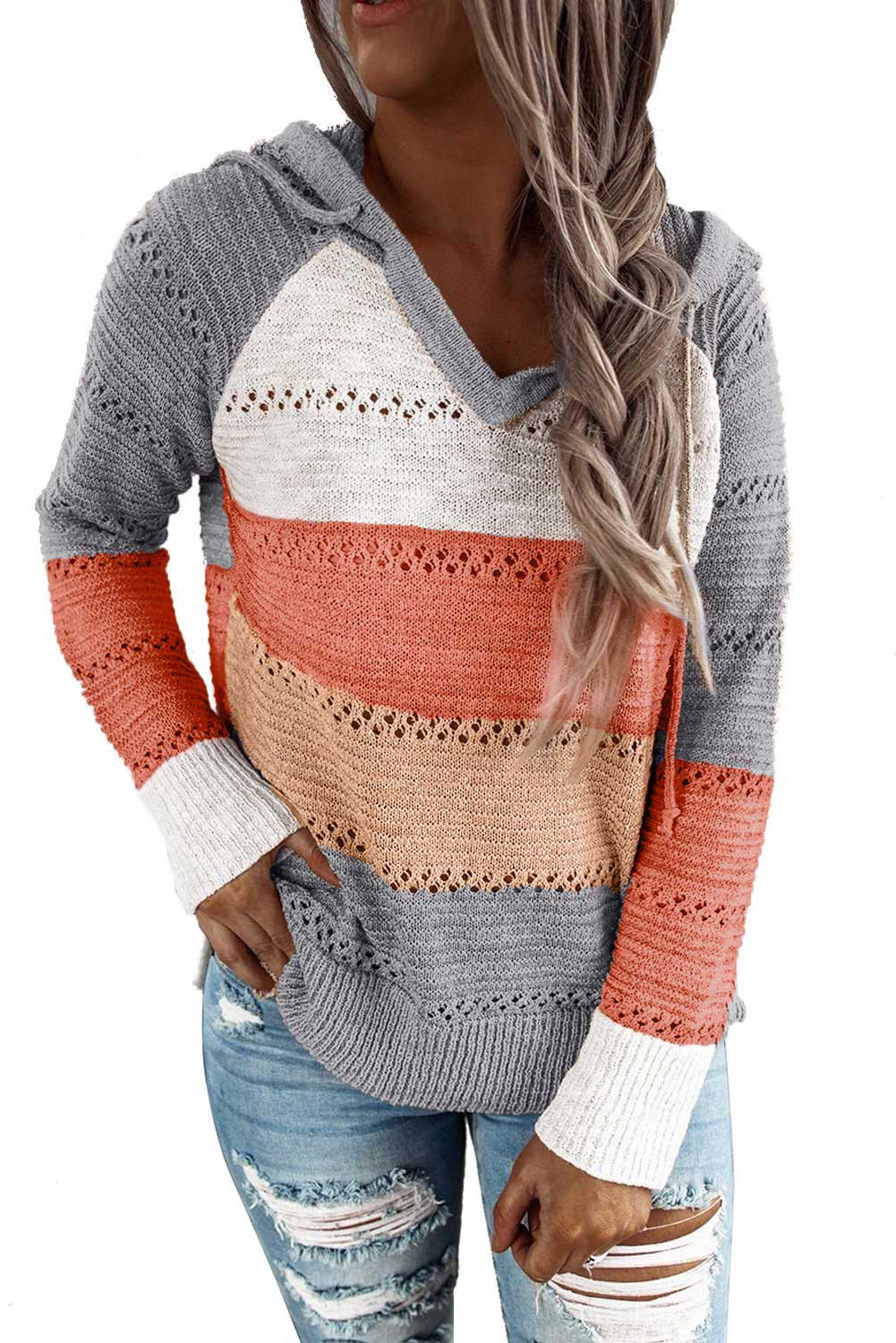 Beach Bonfire Knitted Hoodie