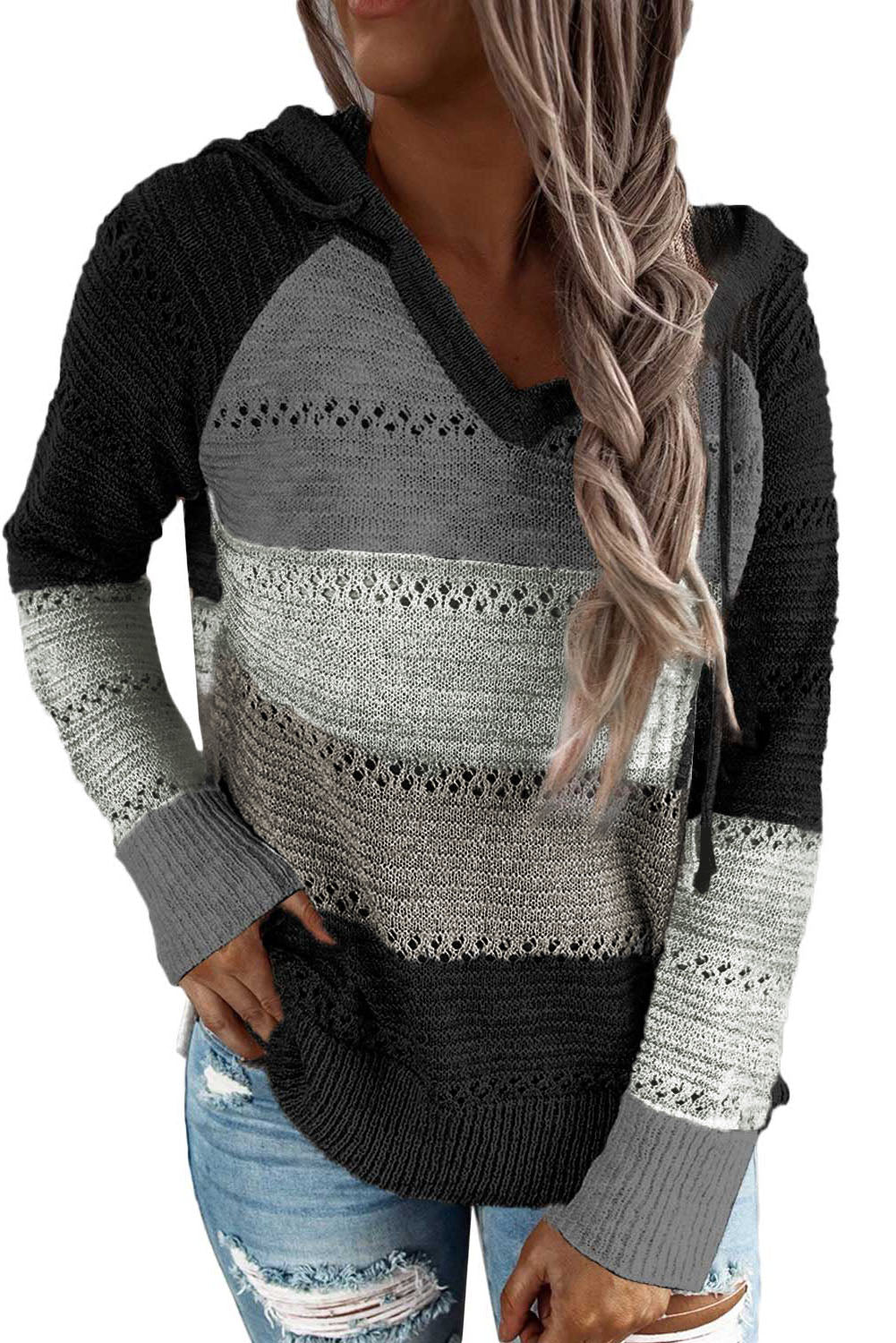 Beach Bonfire Knitted Hoodie