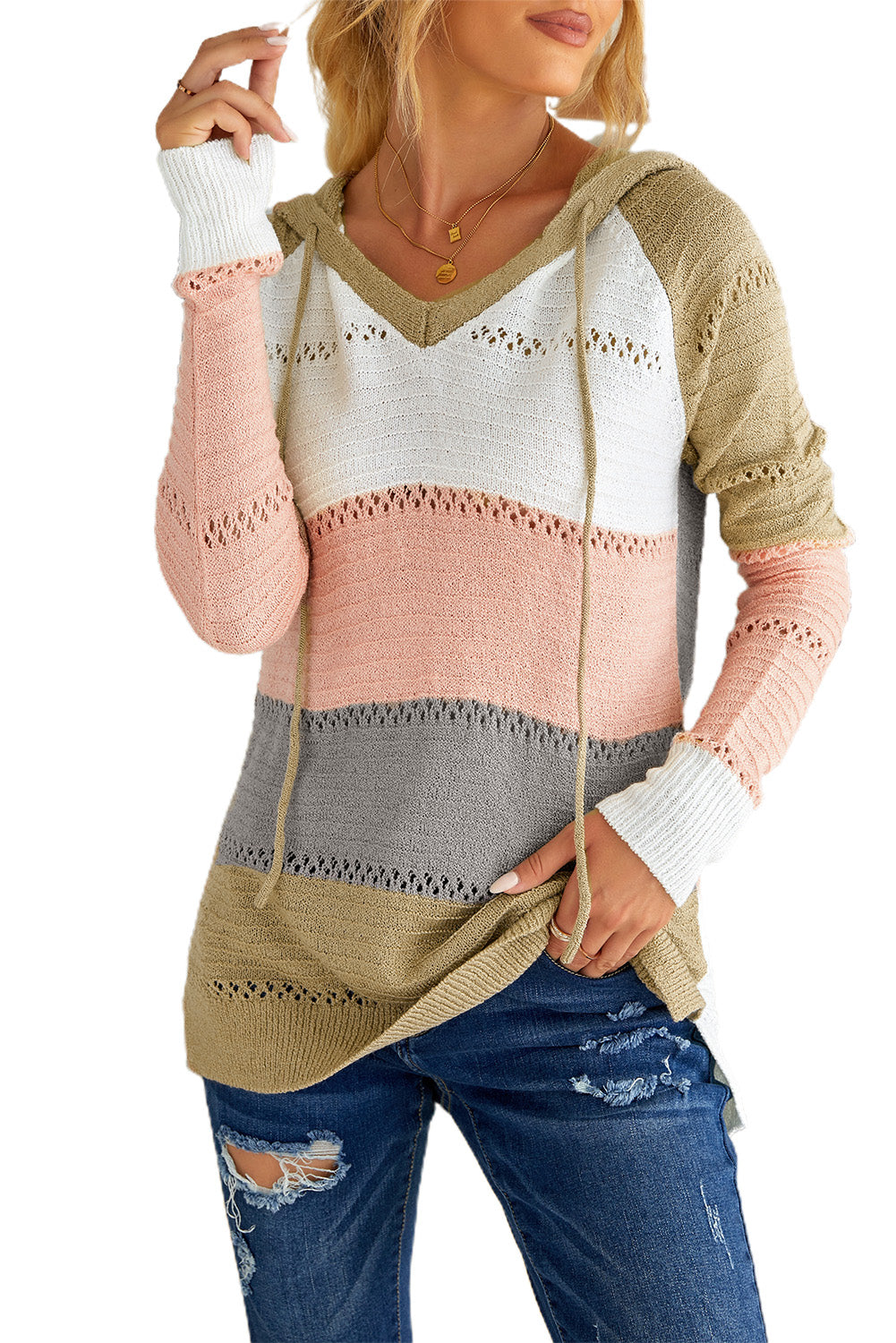 Beach Bonfire Knitted Hoodie