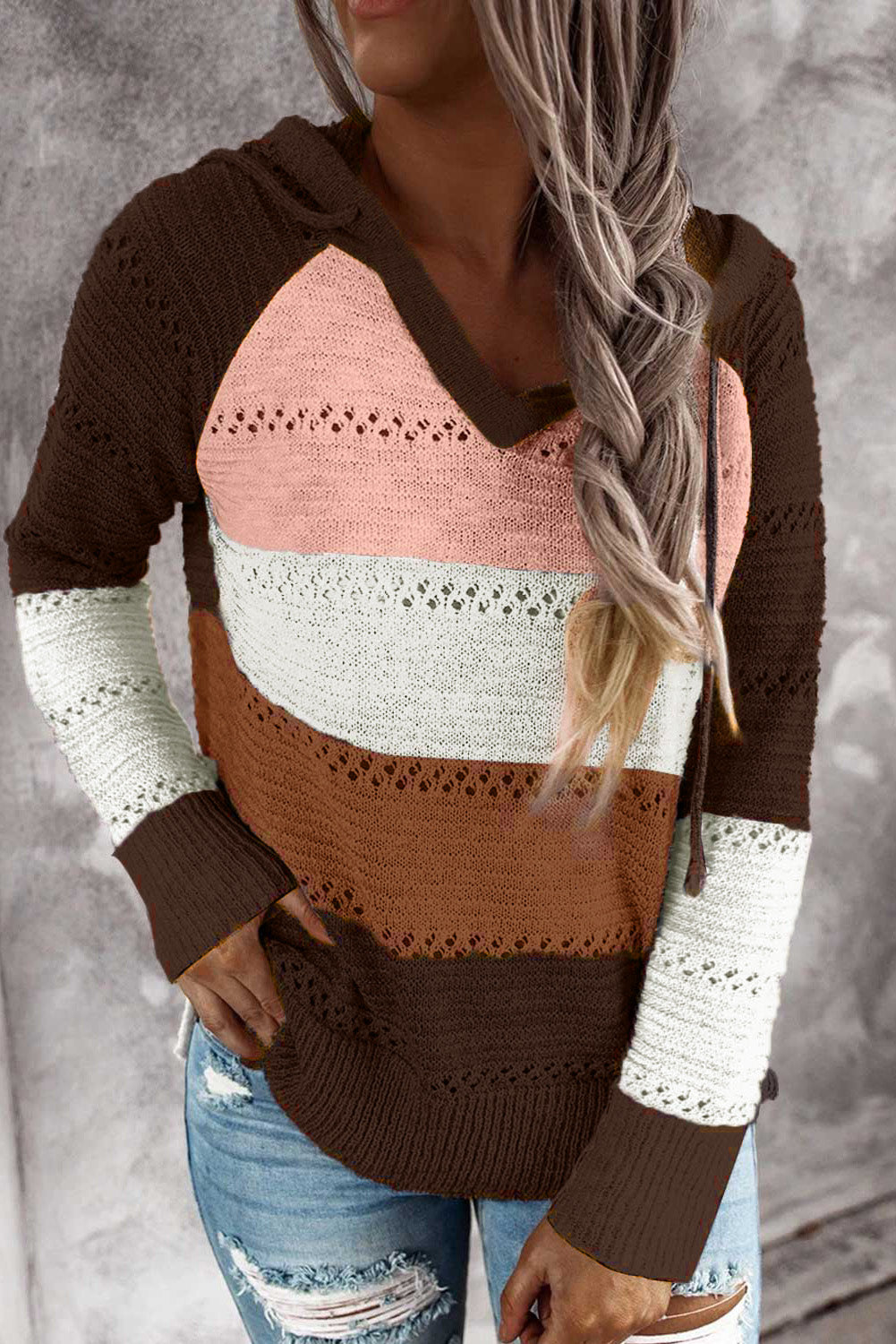 Beach Bonfire Knitted Hoodie